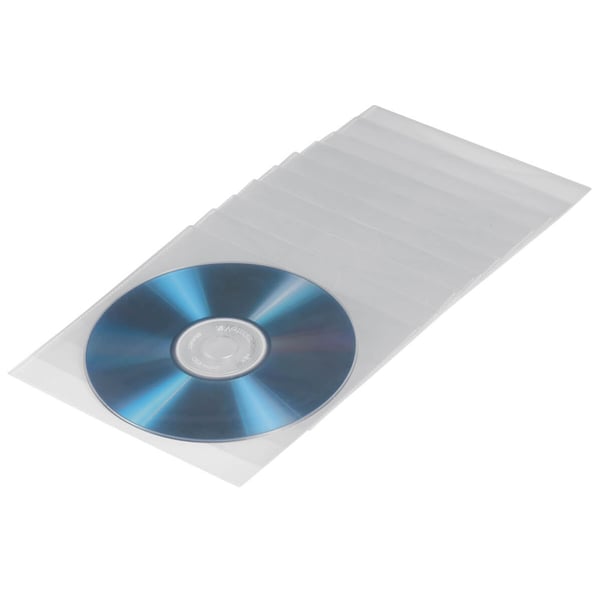 HAMA CD / DVD-lomme Gjennomsiktig 50-pakke