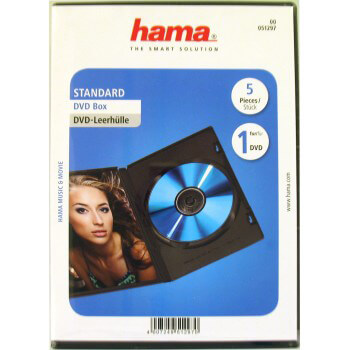 DVD-Box Svart 5-pack