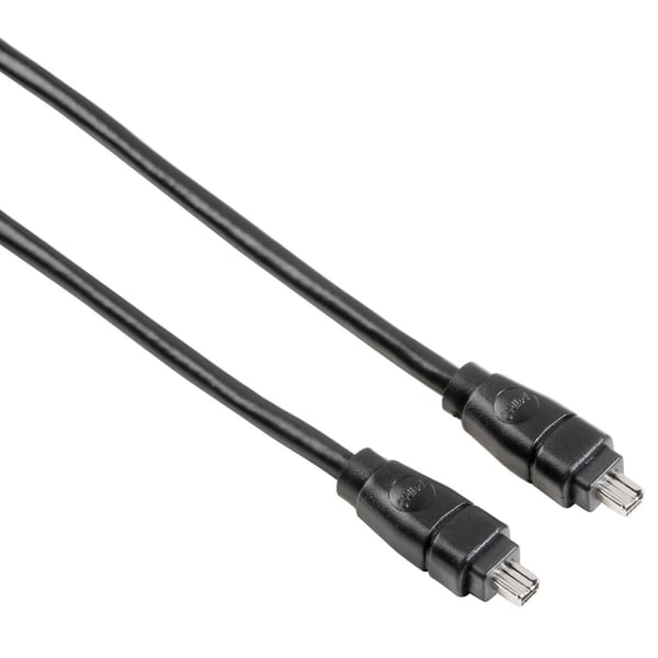 HAMA-kabel FireWire 4-4 svart 2m