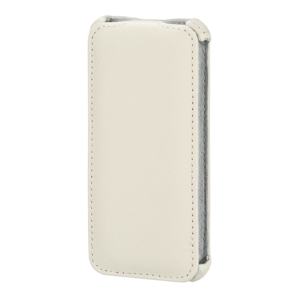 Mobiltelefondeksel med vippefront, hvitt - iPhone 5/5S/SE