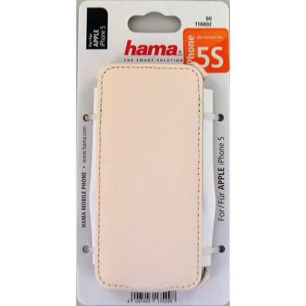 Mobiltelefoncover med flip-front, hvid - iPhone 5/5S/SE