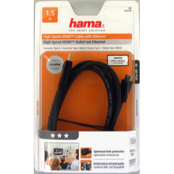 HDMI kabel ethernet 1,5m svart A-C TL