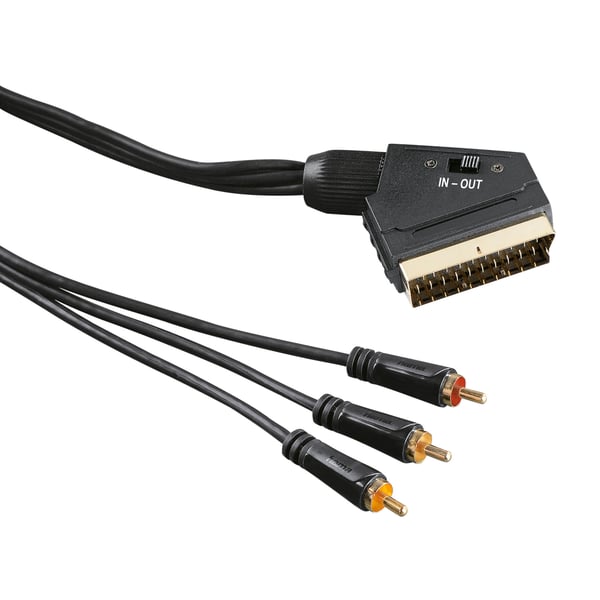 videokabel scart 1,5m 1xScart-3xRCA TL videokabel scart 1,5m 1xScart-3xRCA TL