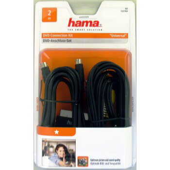 Kabel Universal DVD KIT Svart 2m