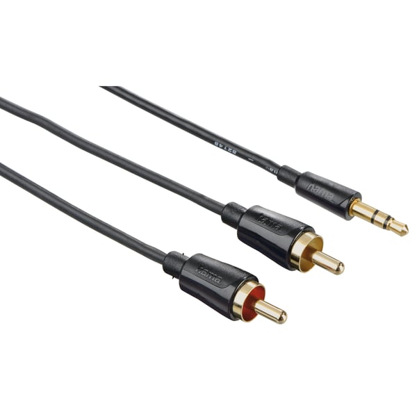 Johto Audio 3.5mm-2xRCA Flexislim 1.5m Kulta/Musta