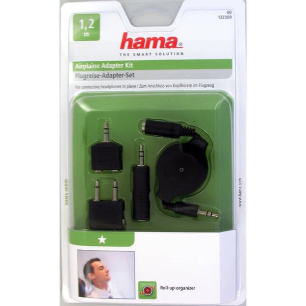 HAMA Adapter Kit Inkl Kabel 3.5mm Roll-Up 1.2m