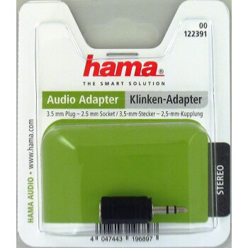 Adapter Audio 3,5mm-2,5mm Hane-hun Stereo ST