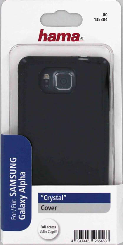 Suojakuori Musta Crystal Samsung Alpha