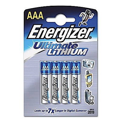 Batteri AAA/LR03 Ultimate Lithium 4-pack