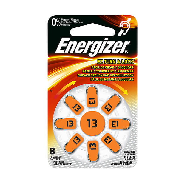 batteri høreapparat  Zinc Air 13 8-pack
