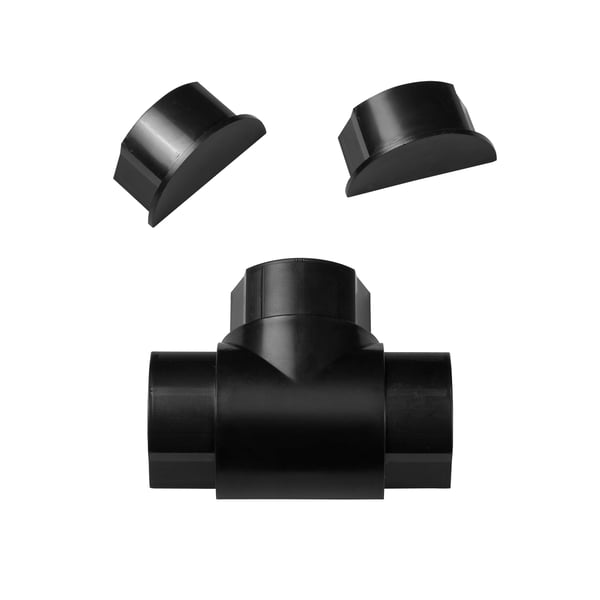 Adapter Kit 50x25mm Svart