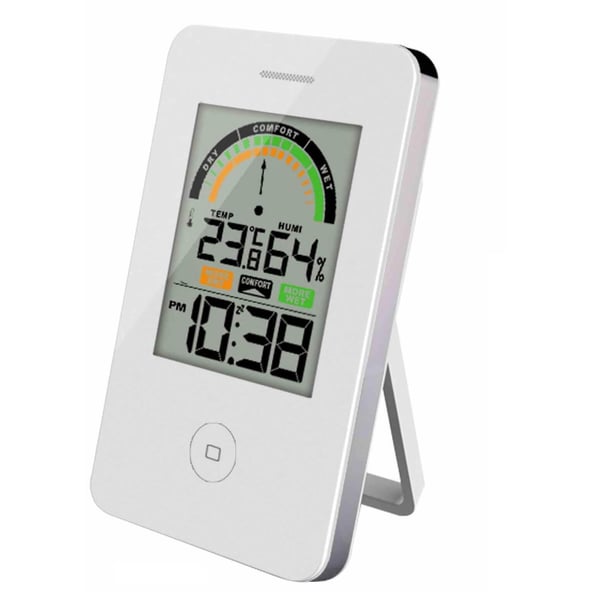 Indendørs Termometer med Hygrometer & Ur