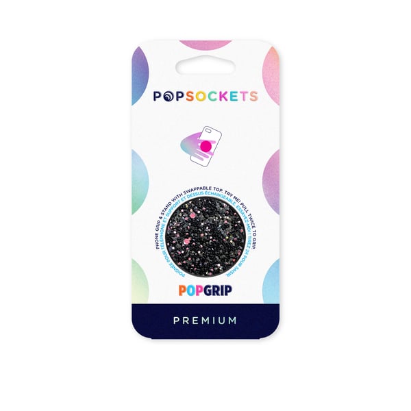 Sparkle Black Irrotettava Grip Telinetoiminto Premium