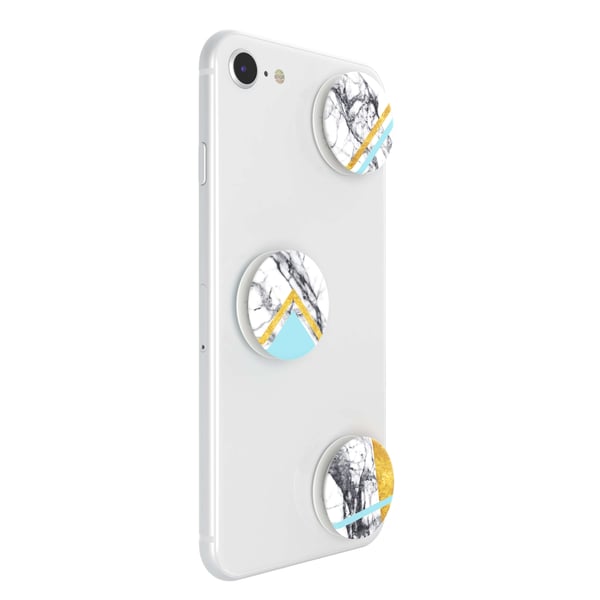 White Marble Glam  Irrotettava MINI Grip 3-pack