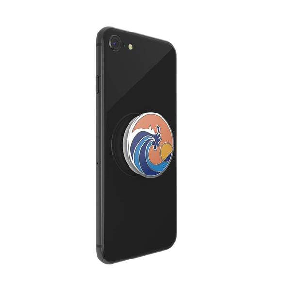 PopGrip PREMIUM Enamel Ride The Wave Coral