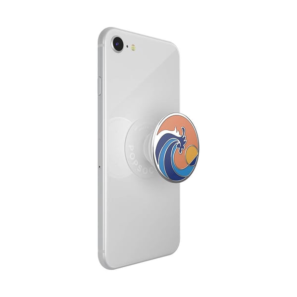 PopGrip PREMIUM Enamel Ride The Wave Coral