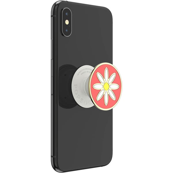 PopGrip PREMIUM Enamel Quaint Daisy Coral