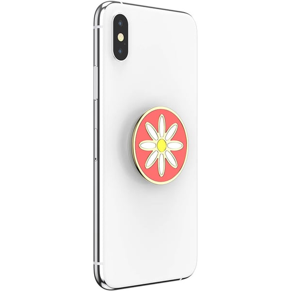 PopGrip PREMIUM Enamel Quaint Daisy Coral