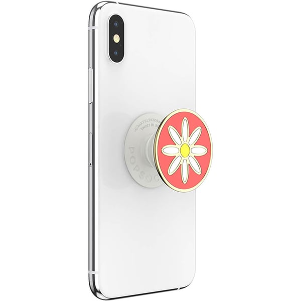 PopGrip PREMIUM Enamel Quaint Daisy Coral