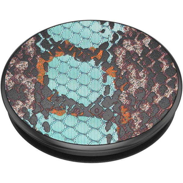 Embossed Metal Water Snake Avtagbart Grip med stativfunksjon LUXE