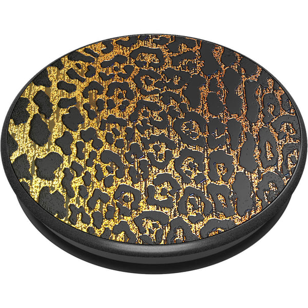 Embossed Metal Leopard Irrotettava Grip Telinetoiminnolla LUXE