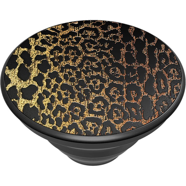 Embossed Metal Leopard Irrotettava Grip Telinetoiminnolla LUXE