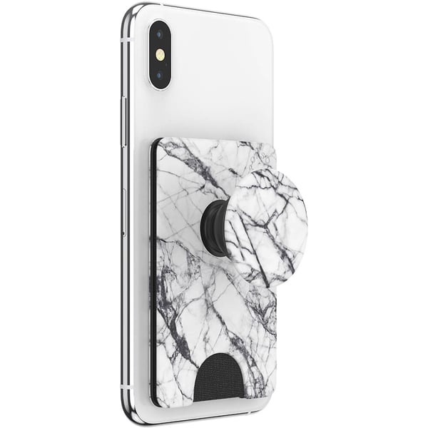 Wallet Dove White Marble Avtagbar Lommebok PopWallet+