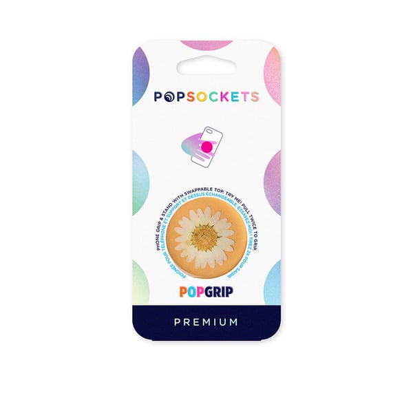PopGrip PREMIUM Pressed Flower White Daisy