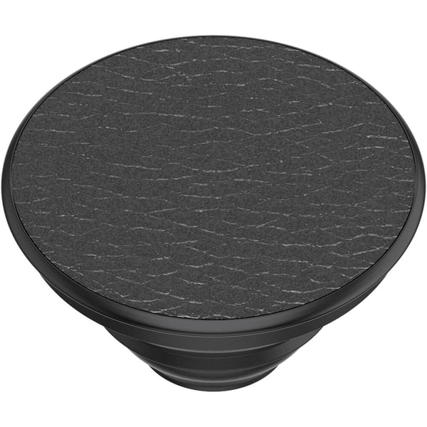 Pebbled Vegan Leather Black Avtagbart Grip med Stativfunksjon Premium