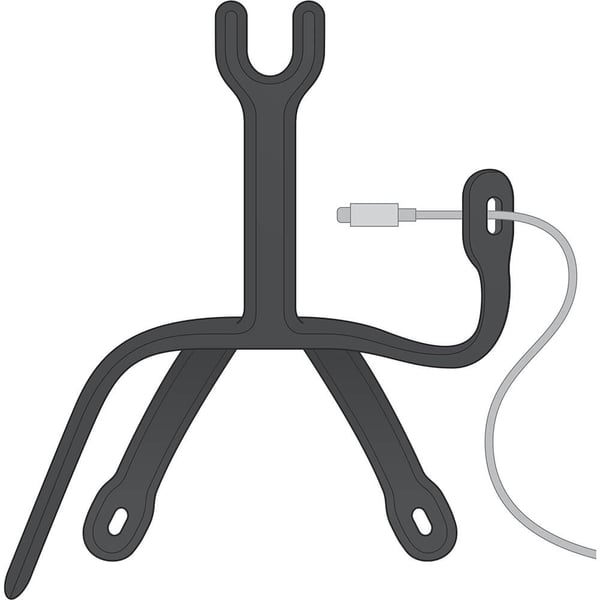 PopMount 2 Flex Svart Universal holder for Stolpe/Bord/Bil mm