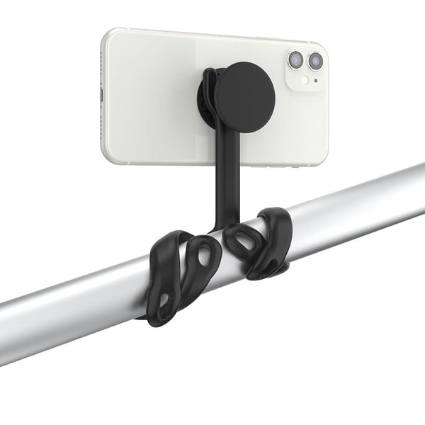 PopMount 2 Flex Svart Universal holder for Stolpe/Bord/Bil mm