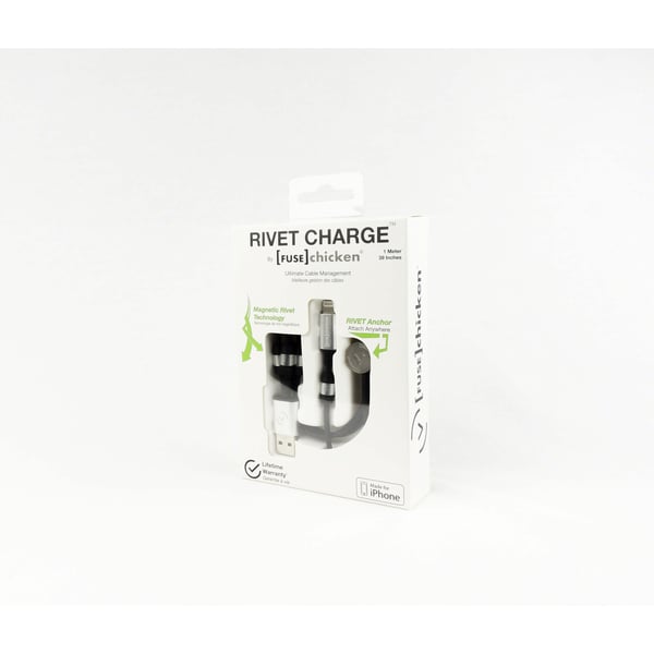 Synkkabel Lightning  RIVET 1.0m 4xMagnetclips