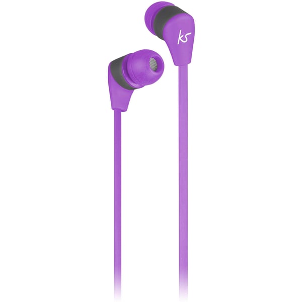 KITSOUND-kuulokkeet, pomppivat violetit langattomat korvanapit, mikrofoni