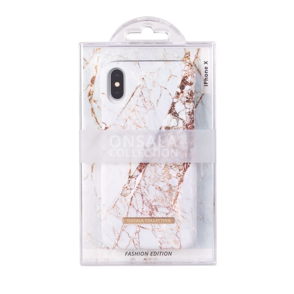 COLLECTION Mobildeksel Soft White Rhino Marble iPhoneX/Xs