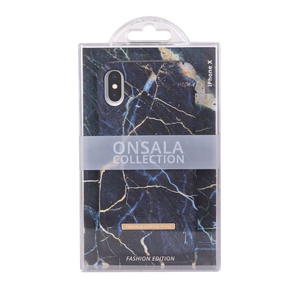 COLLECTION Mobil Cover Soft Black Galaxy Marble iPhone X/XS