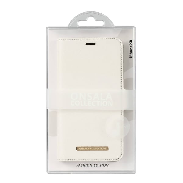 Mobilfodral Saffiano White - iPhone XR