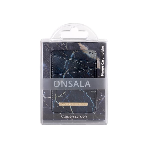 COLLECTION Korttikotelo Black Galaxy Marble Universaali 2 Korttipaikkaa