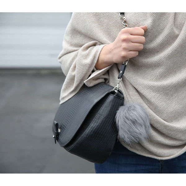 Personalarm grå fluffy 120dB