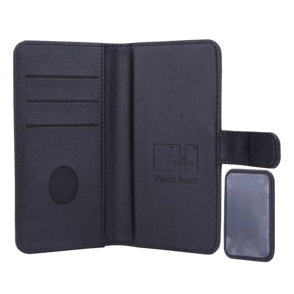 2in1 Anti Radiation RFID 3 card Universal Medium 5-5,4" 2in1 Black PU