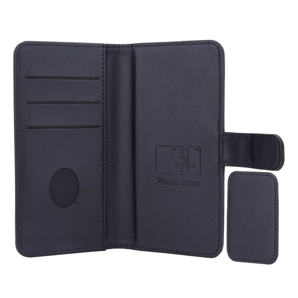 2in1 Anti Radiation RFID 3 card Universal Medium 5-5,4" 2in1 Black PU
