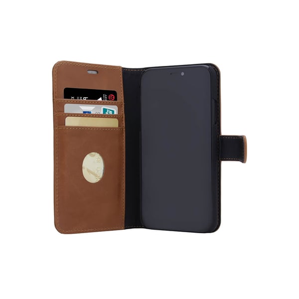 2in1 Anti Radiation RFID 3 card iPhone 11 Brown Leather