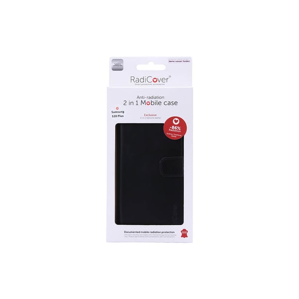 2in1 Anti Radiation RFID 3 card Samsung Galaxy S20 Plus Black Leather