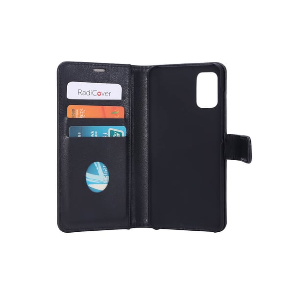 Flipcov Anti Radiation RFID 3 card Samsung Galaxy A41 Black PU