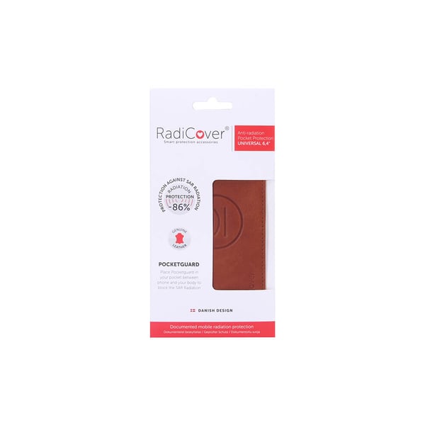 Radiation protected Pocket Guard Leather Universal 6,4" Brown