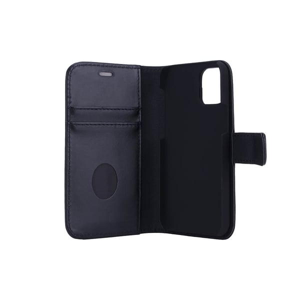 Strålingsbeskyttende Wallet Læder iPhone 12 Mini 2in1 Exclusive RFID Sort