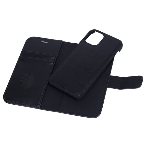 Strålingsbeskyttende Wallet Læder iPhone 12 Mini 2in1 Exclusive RFID Sort