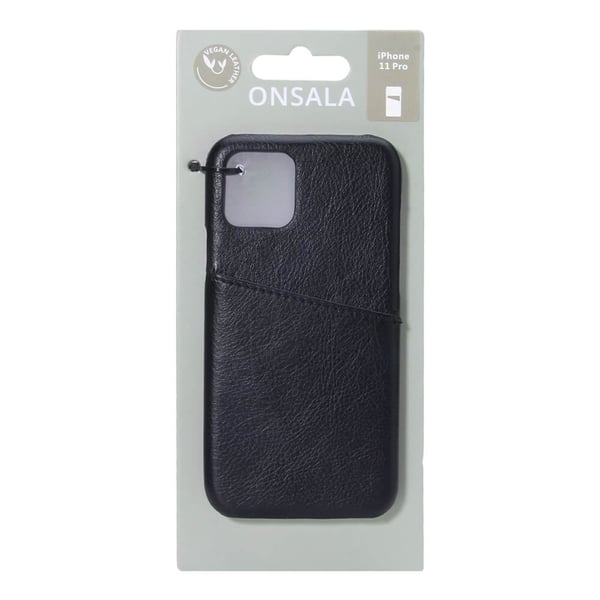 Mobildeksel Svart med Kortlomme iPhone 11 Pro
