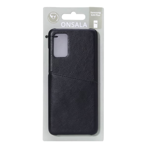 Mobildeksel Samsung S20 Plus Kortholder Svart