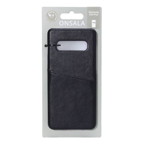 Mobilcover med Kortrum Samsung S10 Plus Sort