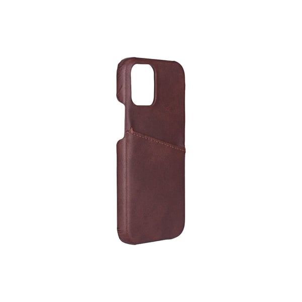 Mobilcover med Kortrum iPhone 12 Mini Brun